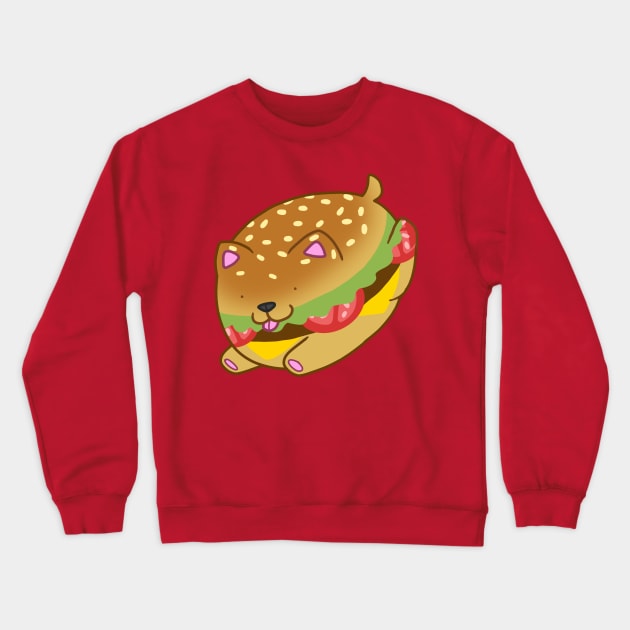 Cheeseburger Dogloaf Crewneck Sweatshirt by cometkins